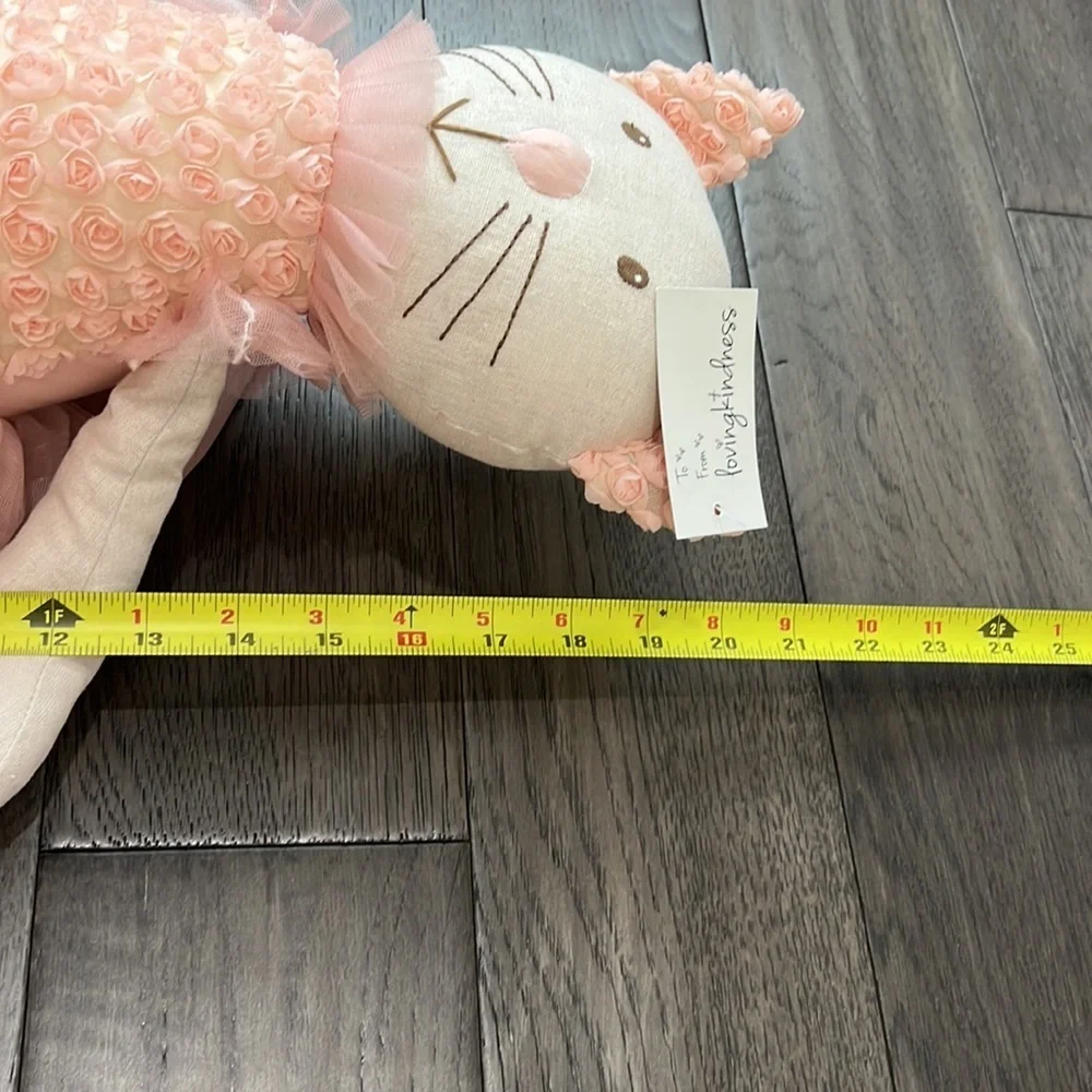 NWT Loving kindness ballerina like cat stuffed animal with tulle tutu and roses